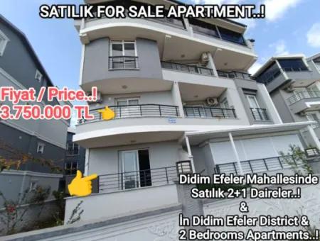2 1 Brand New Apartment For Sale In Aydinb Didim Efeler Neighborhood