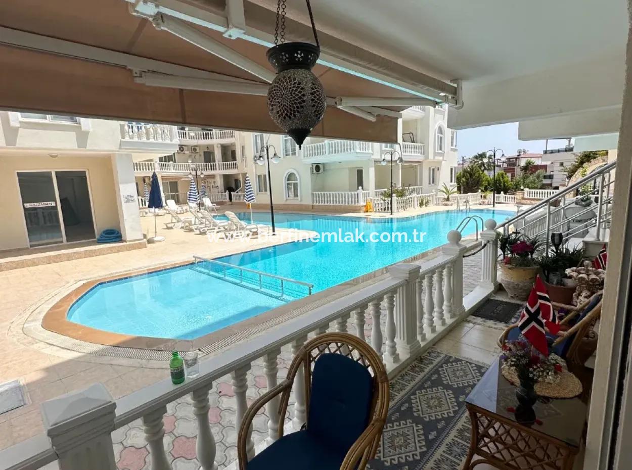 Didim Mavişehir De Havuzlu Site İçerisinde Eşyalı 2+1 Daire